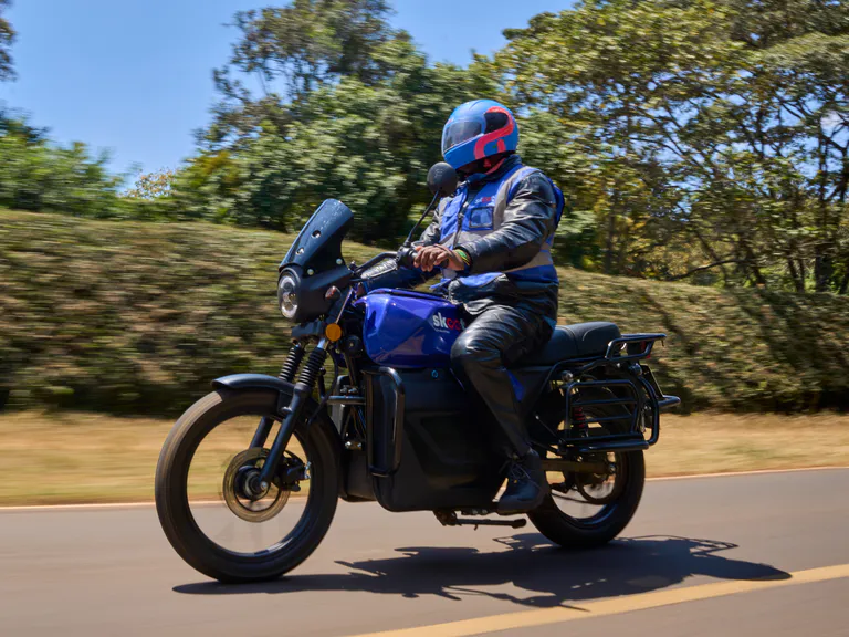 bike at speed