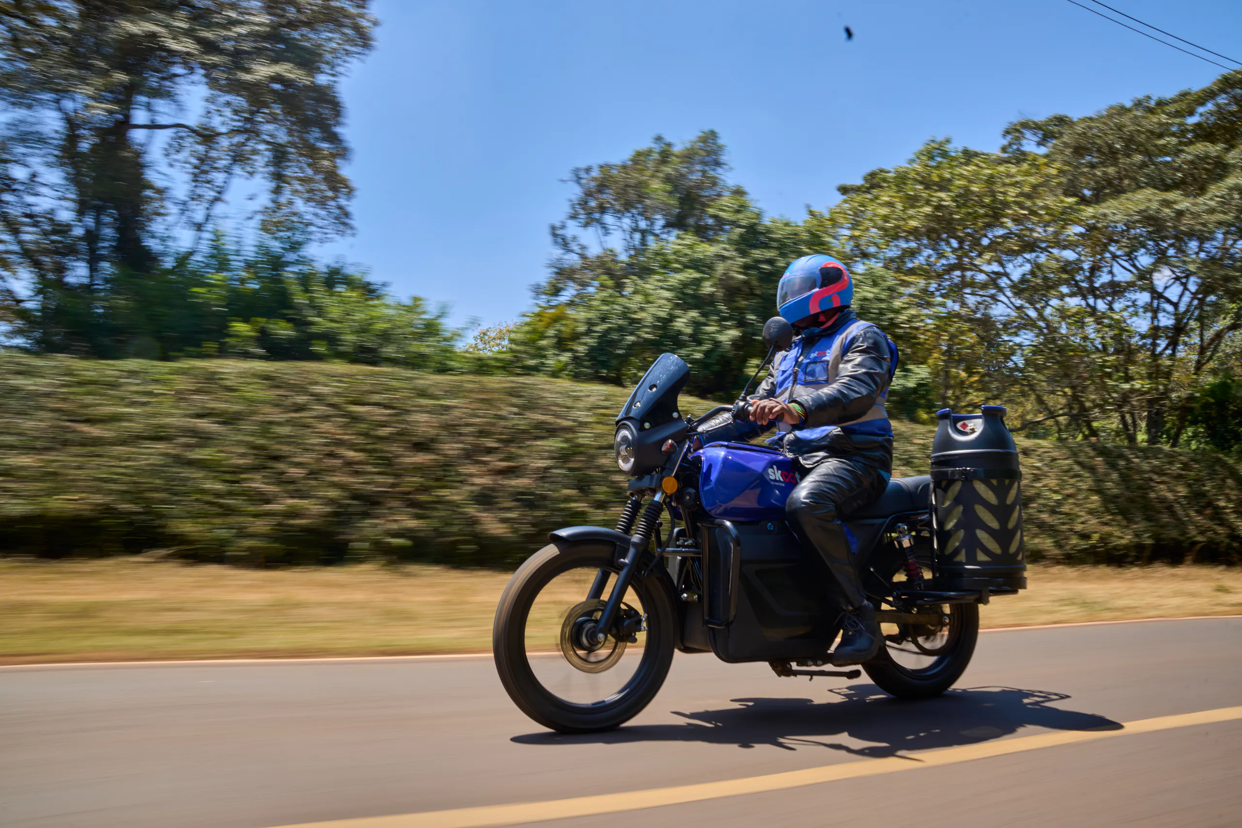 Motorbike at speed