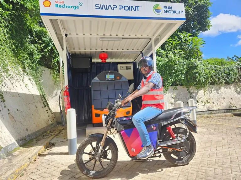 man on motorbike